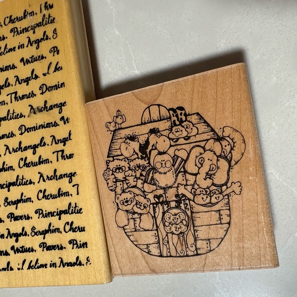 Vintage & New High-Quality Rubber Wood Stamp Collection Set - Picture 12 of 15